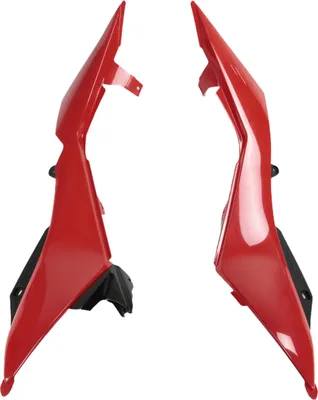 Image de Carénage latéral UFO PLAST en deux parties pour Husqvarna TC TE 449 - 511 cm³, années de fabrication 2011 - 2013, couleur : rouge OEM