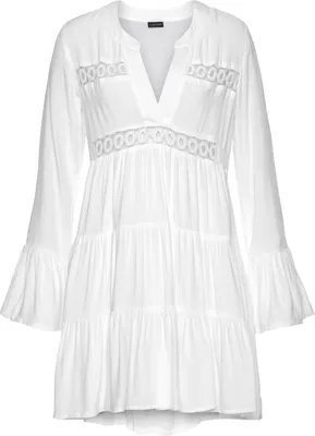 Produktbild von LASCANA Longbluse offwhite Größe 36/38