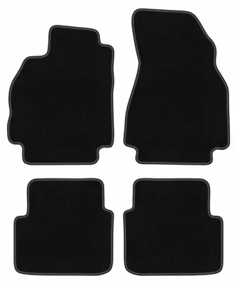 Produktbild von Velours-Fußmatten für Renault Megane II 2002-2008 (Kombi/Grandtour) – 4-tlg, Schwarz, passgenau – Wielganizator BASIC