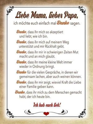 Produktbild von vianmo Holzschild 40x30 cm Mama Papa hab euch lieb danke