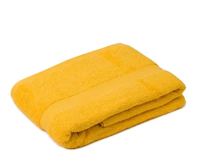 Produktbild von sleepling - liebling Badetuch, 100% hochwertige Baumwolle, mit Schlaufe, 100 x 150 cm, waschbar & trocknergeeignet, voluminös, gelb