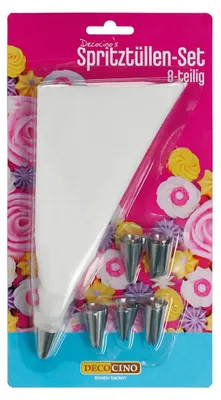 Produktbild von Spritztüllen-Set 8-teillig - Backzubehör