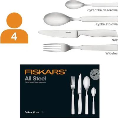 Produktbild von Fiskars Zestaw Sztućców 16Szt. All Steel