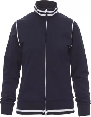 Produktbild von Damen Sweatjacke "DERBY LADY" - Payper Marineblau/Weiss L