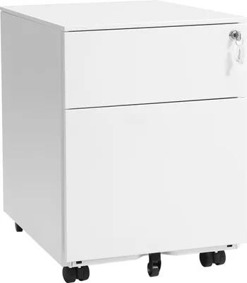 Produktbild von Abschließbarer mobiler Container, weiß