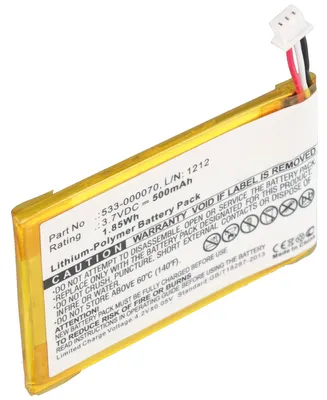 Produktbild von Ersatz-Akku LiPoly 3,7V 500mAh passend für Logitech Y-R0032