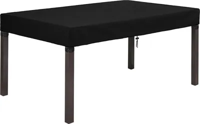 Produktbild von Dokon Tischplatte Abdeckung 600D Oxford Winterfest Schwarz 150x90cm