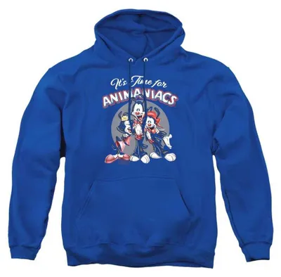 Immagine prodotto di Felpa con cappuccio "Animaniacs - "È ora di..." per uomo/donna, unisex, modello TV39429 (taglia M), colore blu reale
