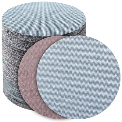 Productafbeelding van Schuurroosters 125mm met klittenband, 50 stuks, korrel 180, keramisch net voor excenterschuurmachines