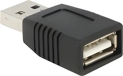 Produktbild von DeLOCK 65520, USB 2.0 A, USB 2.0 A, Schwarz