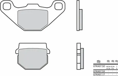 Produktbild von BREMBO Bremsbeläge Satz 07KA0717