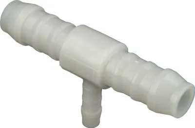 Produktbild von tecuro Schlauchverbinder T-Stück, Ø 7 x 5 x 7 mm - Nylon weiß