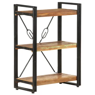 Obrázek produktu pro Knihovna se 3 policemi 60x30x80 cm masivní recyklované dřevo