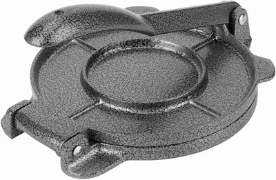 Productafbeelding van Tortilla Pers - Deeg Persgereedschap - Tortilla's Maken - Sterke Aluminiumlegering - 16.5 cm Diameter - Grijs