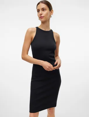Produktbild von VERO MODA Kurzes Kleid Rundhals Ärmellos Figurbetonend Größe: S