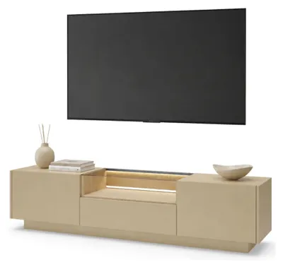 Produktbild von Kakaha - TV-Schrank, 176x40x43h cm Hellbraun, eine Schublade