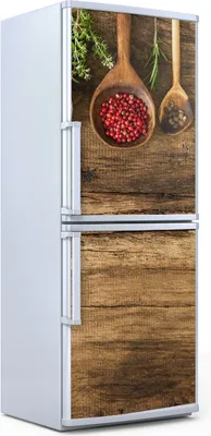 Produktbild von Kühlschrankdekoration  60x180 cm  Aufkleber auf dem Kühlschrank - Kräuter und Gewürze