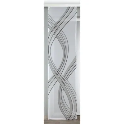 Produktbild von Flächenvorhang „Lola“: Grau / 245x60cm Farbe: Grau Größe (HxB): 245x60cm