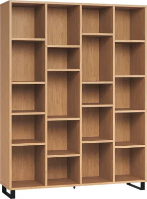 Produktbild von Regal Patitas 25, Farbe: Eiche - Abmessungen: 195 x 149 x 38 cm (H x B x T)