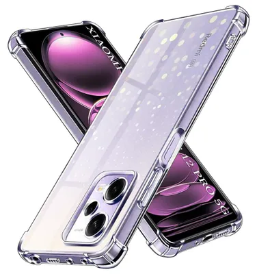 Obrázok produktu pre Techsuit Shockproof Clear Silicone puzdro pre Xiaomi Redmi Note 12 Pro 5G – priehľadné