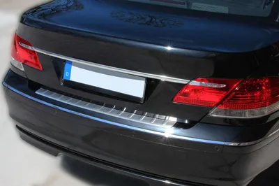 Obrázek produktu pro Matná ochrana nárazníku z nerezové oceli pro BMW řady 7 E65 | 2002-2008 | se zkosením