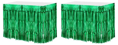 Imagen del producto de Solidchoice - Juego de 2 manteles individuales con flecos para decoración festiva