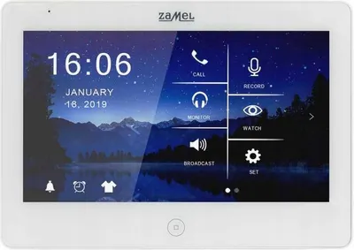 Obrázok produktu pre 10" video monitor s dotykovým displejom / biely VP-810WHD Zamel