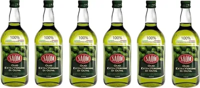 Produktbild von 6X Saom Olio Extra Vergine Di Oliva 100% Italiano Natives Olivenöl Extra 1Lt 100% Italienisches Öl