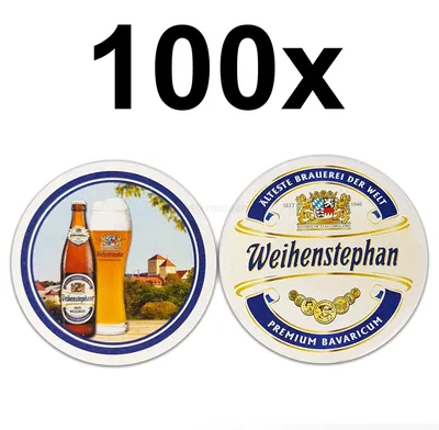 Produktbild von Weihenstephan Bierdeckel Untersetzer Bierfilz rund - 100er Packung