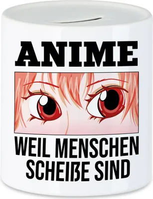 Produktbild von Anime Weil Menschen Scheiße Sind Spardose Geschenkidee Manga Anime Fans Japan