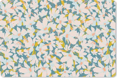 Produktbild von MuchoWow® Schreibtischunterlage Flora - Blumen - Frühling 60x40 cm - XXL Mauspad - Großes Mauspad