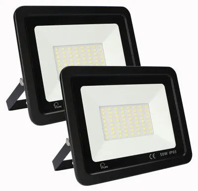 LED-Flutlicht 50W, 3000K, 5000 Lumen, 2 Stück, wasserdicht