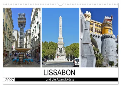 Produktbild von LISSABON und die Atlantikküste (Wandkalender 2027 DIN A3 quer), CALVENDO Monatskalender