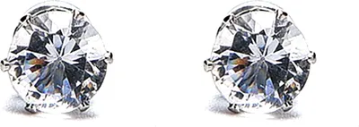 Produktbild von 1 Paar Uni-Ohrringe mit Zirkonia-Magneten, kein Piercing, Schmuck für Hochzeit-Klar