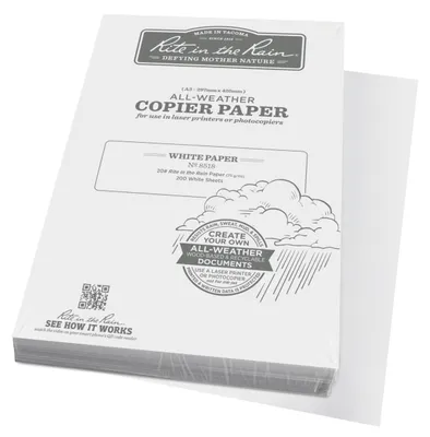 Image de Papier de copie format A3, résistant à l'eau, 200 feuilles, blanc