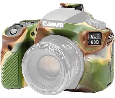 Zdjęcie produktu dla Etui silikonowe na aparat Canon 90D - kamuflaż