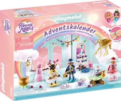 Produktbild von PLAYMOBIL Christmas 71348 Adventskalender "Weihnachtsfest unter dem Regenbogen"