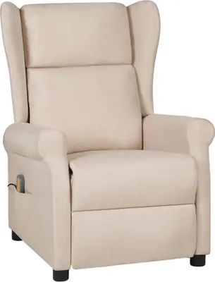 Image de Fauteuil de massage Crème Tissu