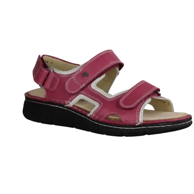 Produktbild von Finn Comfort Wanaka-Soft Damensandale, Azaleo/Hielo (Pink), Leder, Classic - Damenschuhe Sandale bequem / lose Einlage, Mehrfarbig, leder (nube/agra)