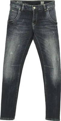 Produktbild von 31735 M.O.D Miracle of Denim, Loren 7/8,  7/8 Damen Jeans Hose, Stretchdenim, blue destroyed, W 25 L 28