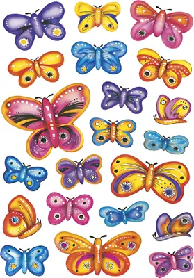 Produktbild von HERMA Sticker DECOR "Schmetterlinge" 3 Blatt à 21 Sticker