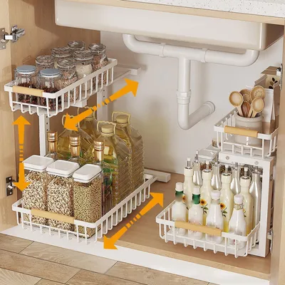 Image de Organisateur de cuisine extensible pour sous l'évier