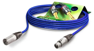 Produktbild von Mikrofonkabel Stage 22 Highflex, 2 x 0.22 mm² | XLR / XLR, NEUTRIK® | 20,00m | blau