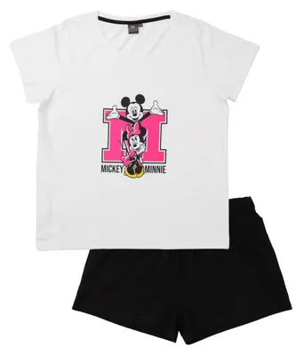 Obrázok produktu pre Dámsky pyžamový set Disney Minnie Mouse - pyžamo s krátkym rukávom a šortkami XL