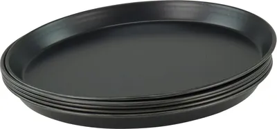 Immagine prodotto di 5 pezzi Vassoio per pizza rotondo in metallo blu Ø 32 cm qualità professionale pesante