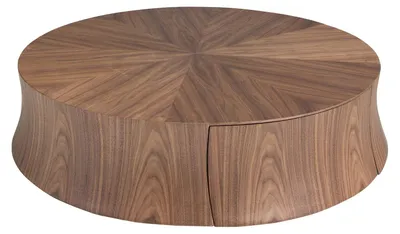 Produktbild von Runder Couchtisch aus Walnussholz 2178
