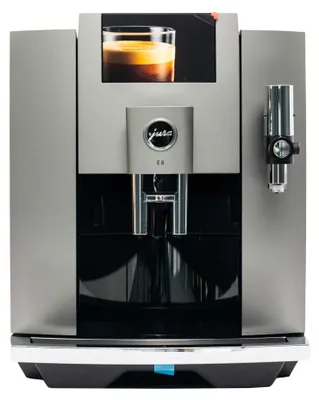 Immagine prodotto di Jura macchina caffè automatica E8 15583 Dark Inox 17 specialità serbatoio 1,9 litri display 3,5 pollici