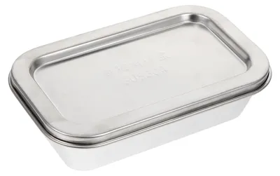 Image de Solidchoice - Boîte de conservation en acier inoxydable pour le beurre, avec couvercle