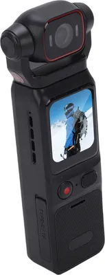 Zdjęcie produktu dla Ręczna kamera wideo 4K, HD, obrotowa głowica 180°, WiFi, 6-osiowa stabilizacja żyroskopowa, kamera szerokokątna z aplikacją do podróży