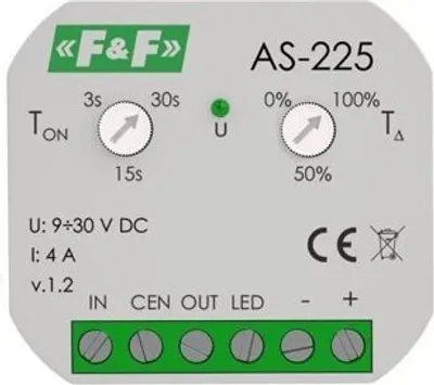 Image de F&F AS-225 Minuterie d'escalier 9 ÷ 30V DC 4 A Commande